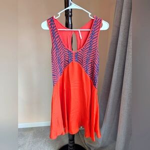 Red/blue dress by Free People